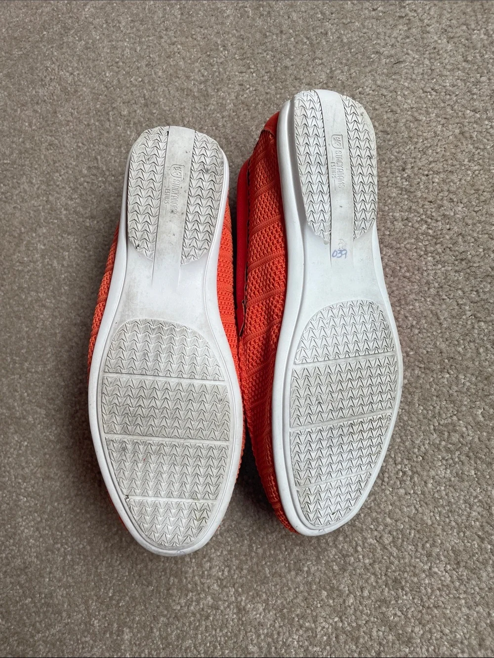 Stacy Adams Men's Slip-On Knit Loafers in Bright Red-Orange